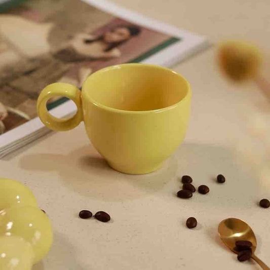 Cloud Sip Cup & Saucer - Sunflower Set (Yellow)