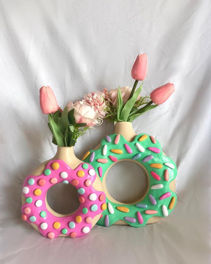 Sprinkle Donut Vase