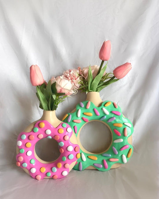 Sprinkle Donut Vase